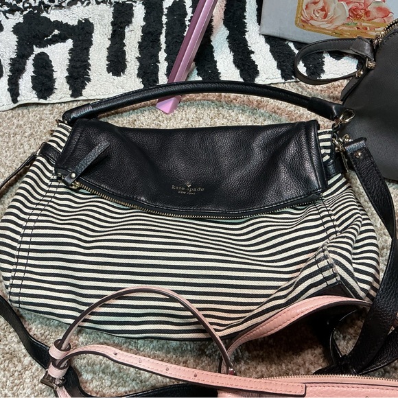 Kate Spade Pink, Black, and Gray Crossbody Bag Collection all 4 included - Picture 4 of 8